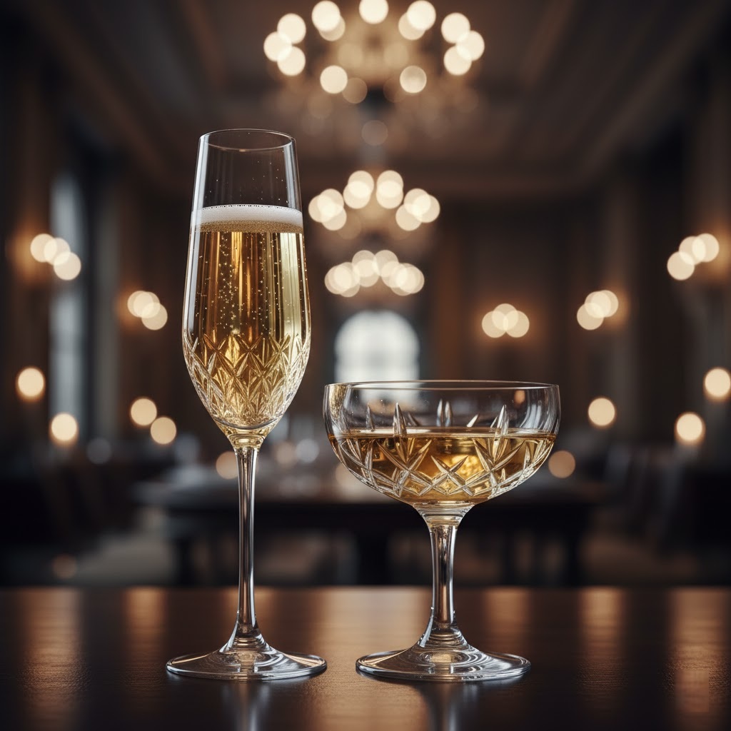 Pahare șampanie din cristal pentru toast nuntă premium PIM MOOD Event